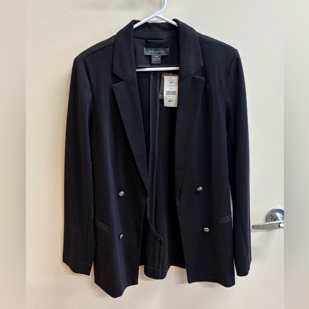 New Black Blazer with Silver Buttons - Picture 1 of 1